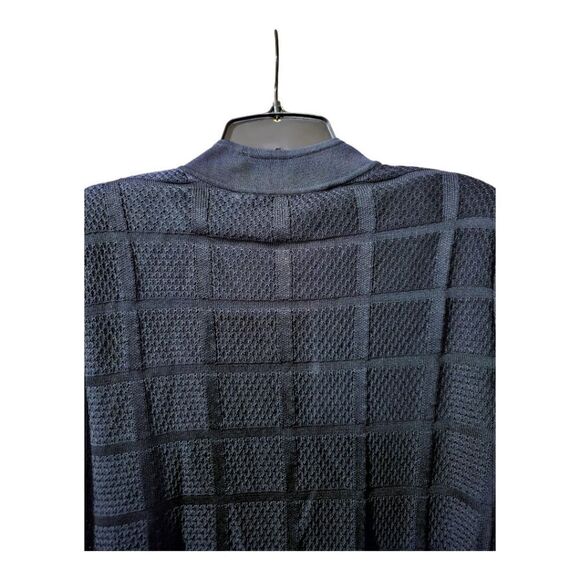 MING WANG Black Windowpane Jacket - Size  Small - Picture 4 of 9